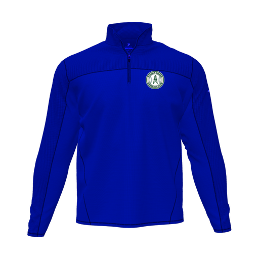 [CUS-DFW-QTRZ-PER-LSL-RYL-AS-LOGO2] Quarter Zip Pullover (Adult S, Royal, Logo 2)