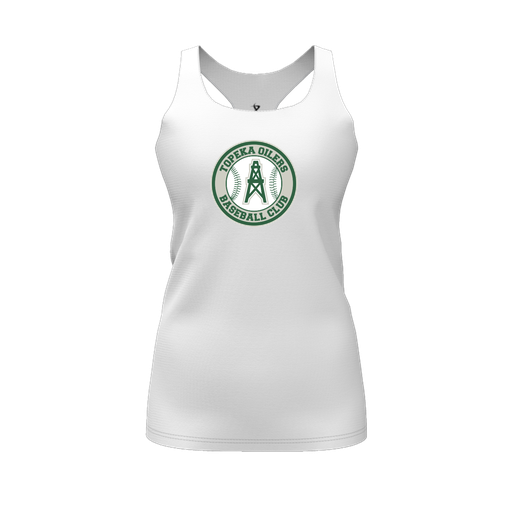 [FT0TRBWH-FYS-LOGO2] Decker Racerback Tank Top (Female Youth S, White, Logo 2)