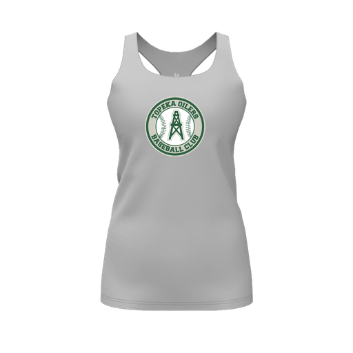 [FT0TRBGY-FYS-LOGO2] Decker Racerback Tank Top (Female Youth S, Gray, Logo 2)