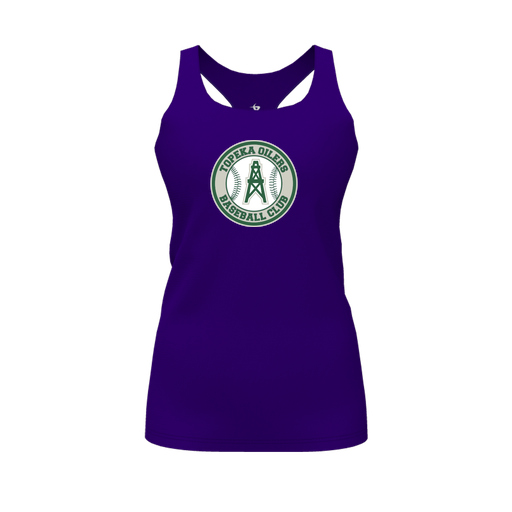 [FT0TRBPP-FYS-LOGO2] Decker Racerback Tank Top (Female Youth S, Purple, Logo 2)