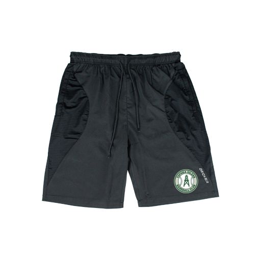[CUS-DFW-SHOR-PER-CRV-BLK-YXXS-LOGO2] Shorts (Curve Shorts) (Youth XXS, Black, Logo 2)