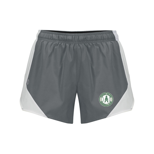 [229489.R04.S-LOGO2] Girls Olympus Shorts (Female Youth S, Gray, Logo 2)