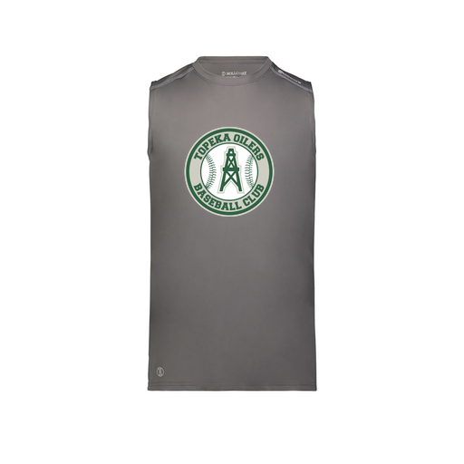 [222593.98D.S-LOGO2] Men's CoolDry TankTop (Adult S, Gray, Logo 2)