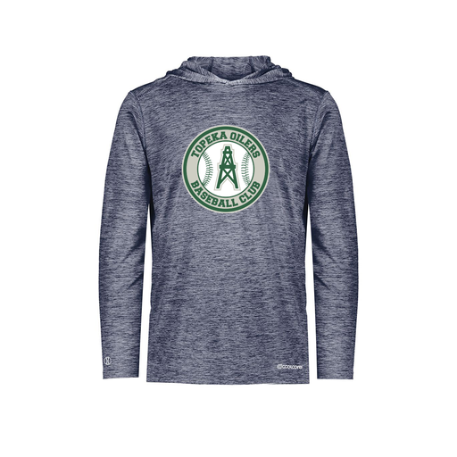 [FOLHCGNV-AS-LOGO2] Decker Men's Charge Hoodie (Adult S, Navy, Logo 2)