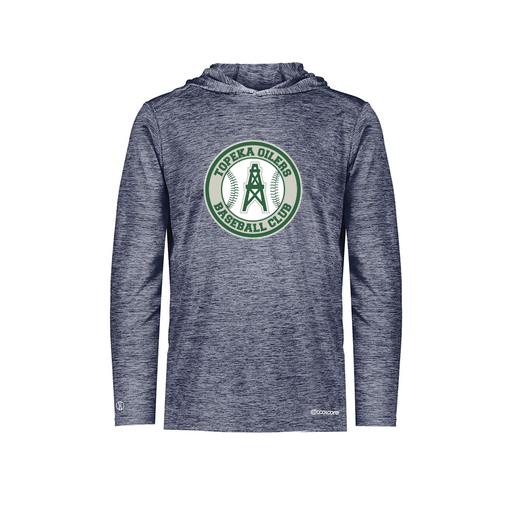 [FOLHCGNV-YS-LOGO2] Decker Youth Charge Hoodie (Youth S, Navy, Logo 2)