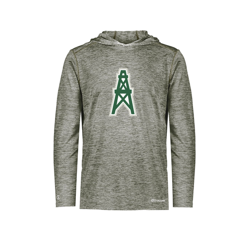 [FOLHCGGY-YS-LOGO1] Decker Youth Charge Hoodie (Youth S, Gray, Logo 1)